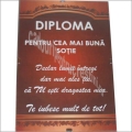 DIPLOMA  pentru cea mai buna sotie